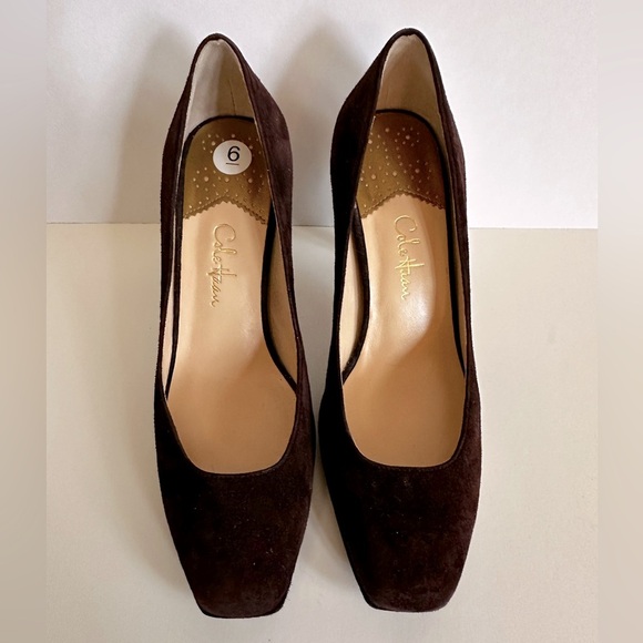 Cole Haan Brown Suede Nike Air Technology Heels- 6 - Picture 2 of 6